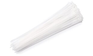 Kabelio kaklaraištis 3.6x300mm - Baltas - 100vnt. kaina ir informacija | Eco Light Santechnika, remontas, šildymas | pigu.lt