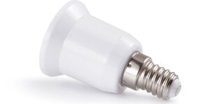 LED lemputės adapteris - adapteris iš E14 lizdo į E27 lizdą kaina ir informacija | Elektros jungikliai, rozetės | pigu.lt