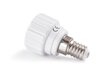 LED lemputės adapteris - adapteris iš E14 lizdo į GU10 lizdą kaina ir informacija | Elektros jungikliai, rozetės | pigu.lt