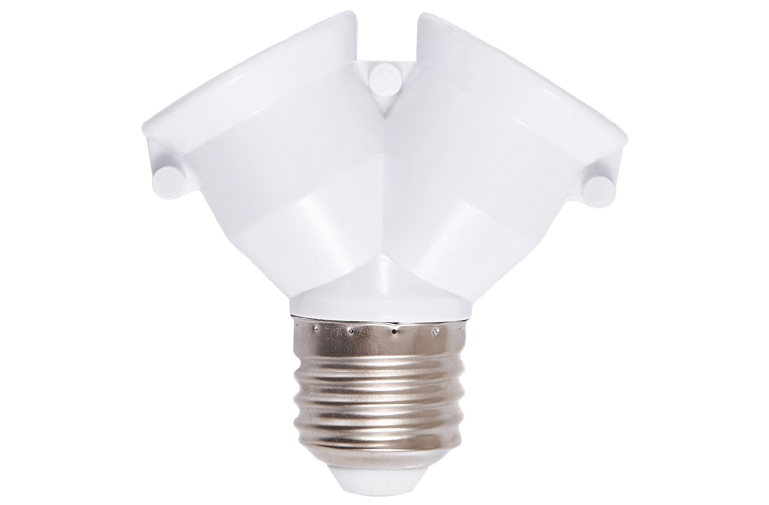 LED lemputės adapteris - adapteris iš E27 lizdo į dvigubą E27 lizdą kaina ir informacija | Elektros jungikliai, rozetės | pigu.lt