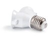 LED lemputės adapteris - adapteris iš E27 lizdo į dvigubą E27 lizdą kaina ir informacija | Elektros jungikliai, rozetės | pigu.lt