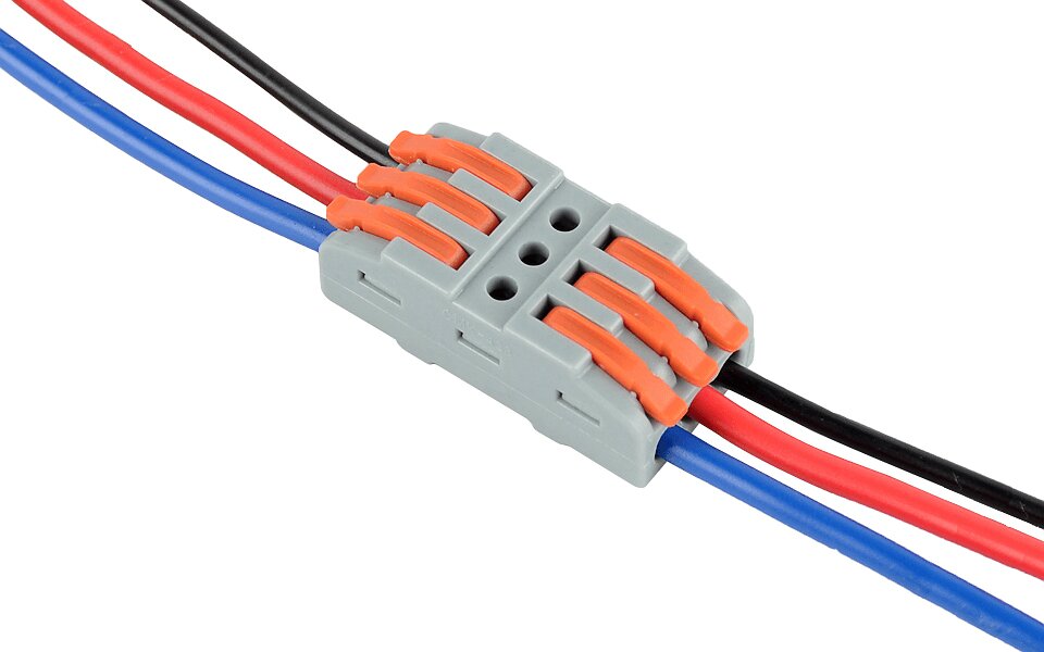 CMK-412 greitoji jungtis - 2x nuo 0,08 iki 2,5 (4,0) mm2 - 50 vnt. kaina ir informacija | Tekstiliniai kabeliai ir elektros kaladėlės | pigu.lt