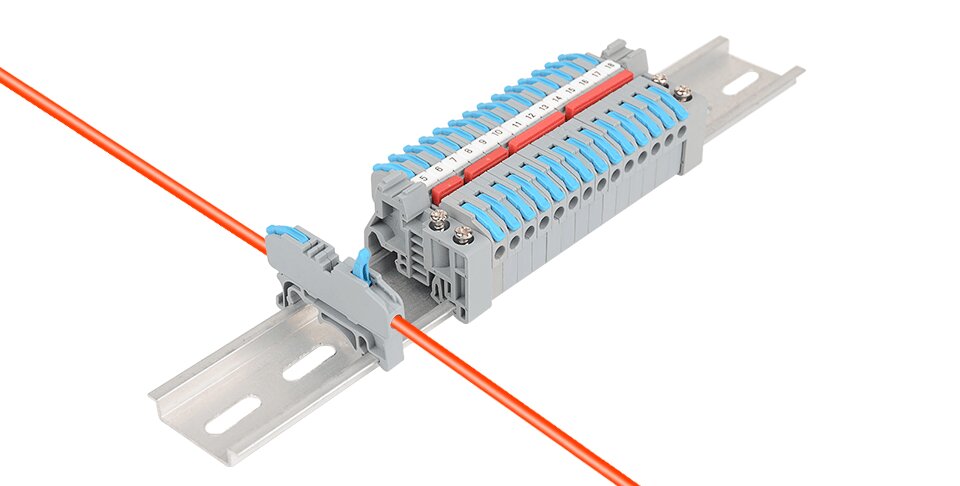 CMK-420-2 kištukinis tiltelis - 2 bėgių - CMK-420 greitajai jungčiai - 50 vnt. цена и информация | Tekstiliniai kabeliai ir elektros kaladėlės | pigu.lt