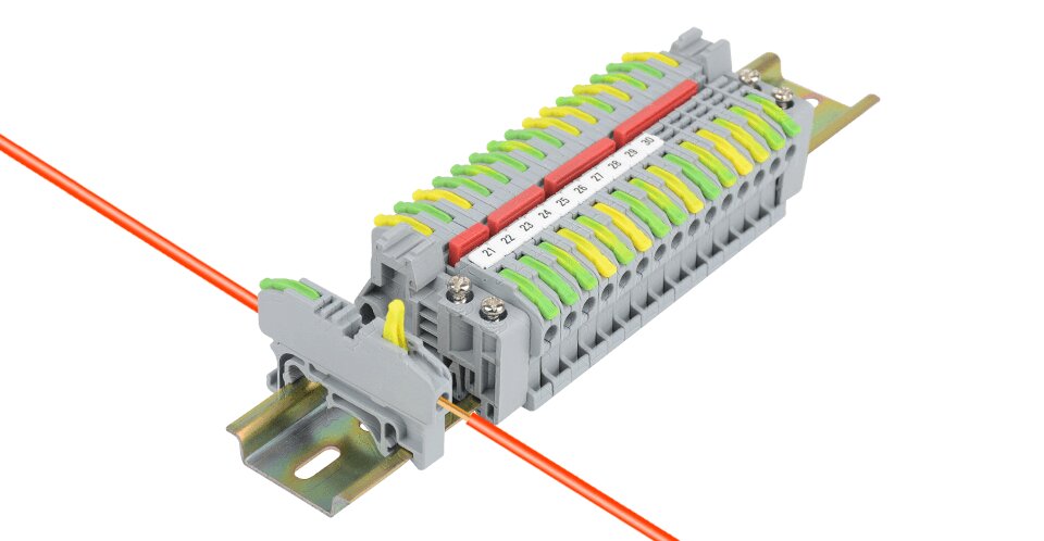 CMK-420-2 kištukinis tiltelis - 2 bėgių - CMK-420 greitajai jungčiai - 50 vnt. kaina ir informacija | Tekstiliniai kabeliai ir elektros kaladėlės | pigu.lt