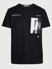 Marškinėliai vyrams Calvin Klein Jeans, juodi kaina ir informacija | Vyriški marškinėliai | pigu.lt