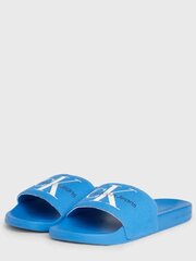 Шлепанцы CALVIN KLEIN JEANS Slide Monogram Vibrant Blue YM0YM000610G2 573152221 цена и информация | Мужские шлепанцы, босоножки | pigu.lt