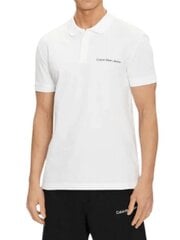 Рубашка поло CALVIN KLEIN JEANS Institutional Bright White J30J325495YAF 560077902 цена и информация | Мужские футболки | pigu.lt