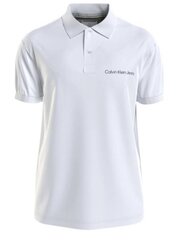 Рубашка поло CALVIN KLEIN JEANS Institutional Bright White J30J325495YAF 560077902 цена и информация | Мужские футболки | pigu.lt
