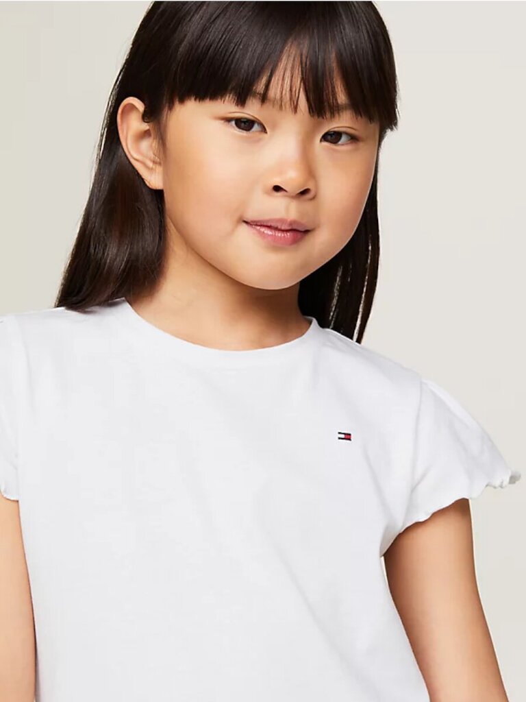 Marškinėliai mergaitėms Tommy Hilfiger, balti kaina ir informacija | Marškinėliai mergaitėms | pigu.lt