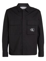Рубашка CALVIN KLEIN JEANS Utility Overshirt Black J30J325174BEH 560077991 цена и информация | Мужские рубашки | pigu.lt