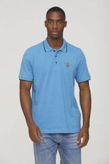 Polo marškinėliai vyrams 54381-6, mėlyni цена и информация | Мужские футболки | pigu.lt