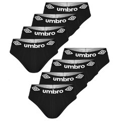 Трусы Umbro Для мужчин, хлопок, комплект, черный, BM207, 8 штук, размер M BM207_0196_MIX1_M цена и информация | Мужские трусы | pigu.lt