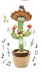 Танцующий и поющий кактус - мексиканская игрушка для малышей цена и информация | Развивающие игрушки | pigu.lt