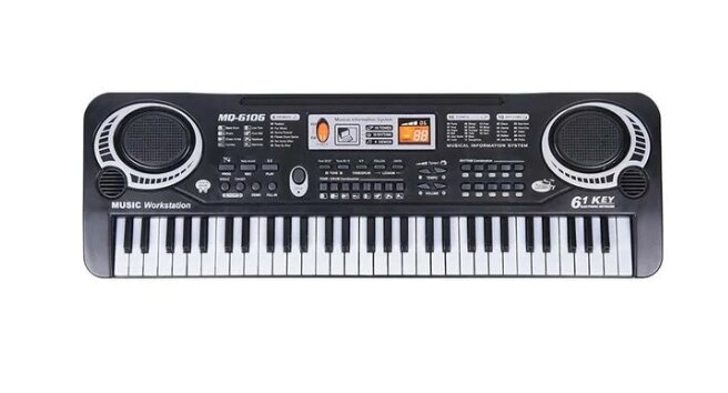 Vaikiškas sintezatorius MQ 6106 kaina ir informacija | Klavišiniai muzikos instrumentai | pigu.lt