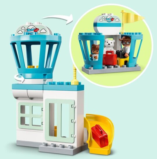 10961 LEGO® DUPLO Lėktuvas ir oro uostas kaina ir informacija | Konstruktoriai ir kaladėlės | pigu.lt