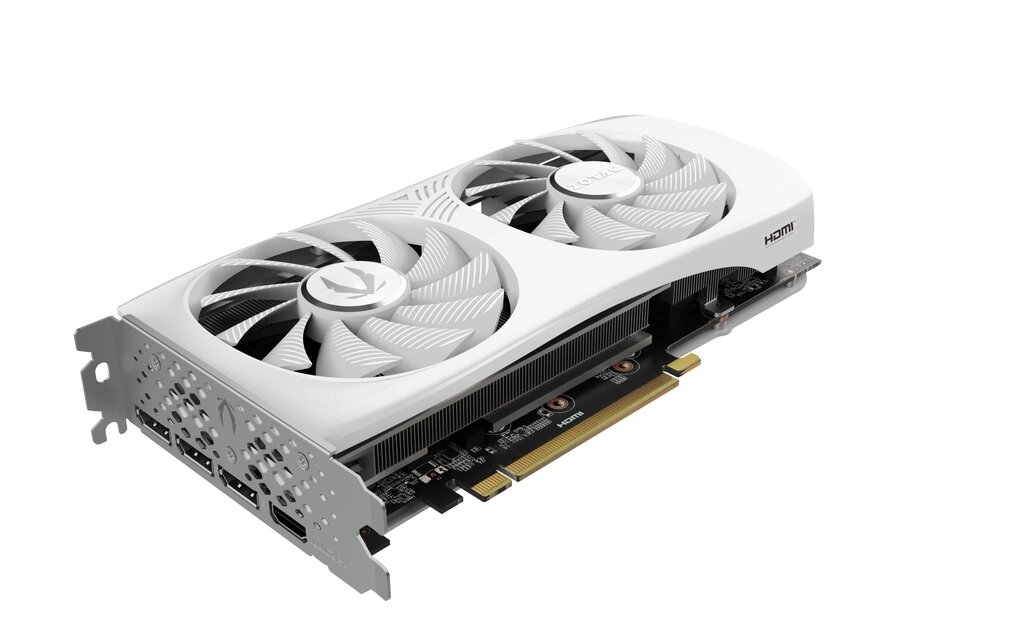 Zotac Gaming GeForce RTX 4070 Super Twin Edge OC White Edition (ZT-D40720Q-10M) kaina ir informacija | Vaizdo plokštės (GPU) | pigu.lt
