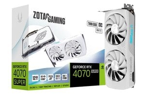 Zotac Gaming GeForce RTX 4070 Super Twin Edge OC White Edition (ZT-D40720Q-10M) цена и информация | Видеокарты (GPU) | pigu.lt