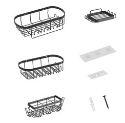 Набор полок для душа UMDONX, 4 шт. цена и информация | Аксессуары для ванной комнаты | pigu.lt