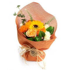 Muilo gėlių puokštė, oranžinė цена и информация | Мыло | pigu.lt