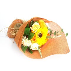 Muilo gėlių puokštė, oranžinė kaina ir informacija | Muilai | pigu.lt