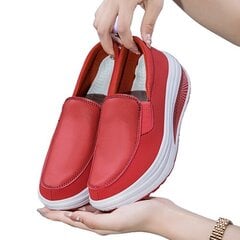 Laisvalaikio batai moterims, raudoni kaina ir informacija | Bateliai moterims | pigu.lt