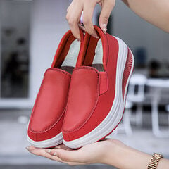 Laisvalaikio batai moterims, raudoni kaina ir informacija | Bateliai moterims | pigu.lt