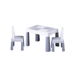 Столик+2 стула Tega Baby Multifun MF-006-106 Grey цена и информация | Детские столы и стулья | pigu.lt