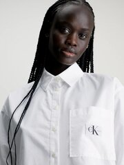 Marškiniai moterims Calvin Klein Jeans, balti kaina ir informacija | Palaidinės, marškiniai moterims | pigu.lt