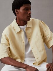 Marškiniai vyrams Calvin Klein Jeans, geltoni kaina ir informacija | Vyriški marškiniai | pigu.lt