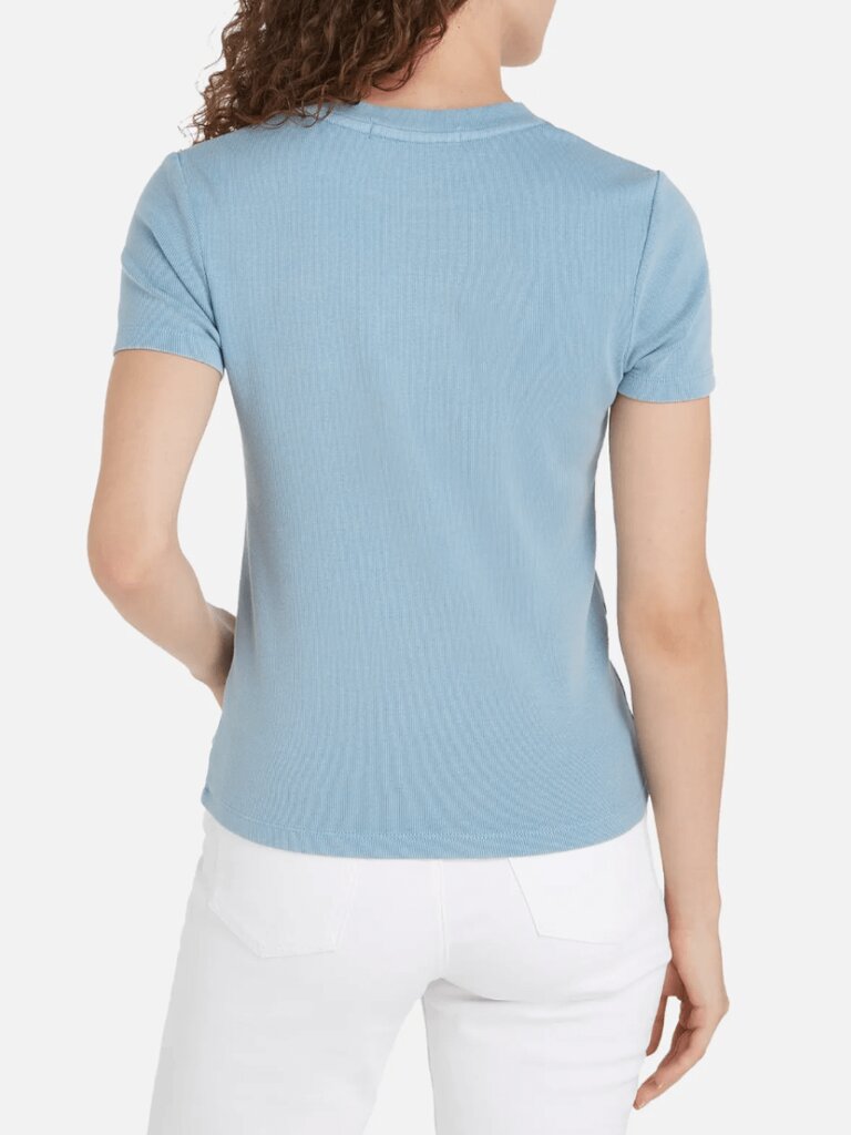 Marškinėliai moterims Calvin Klein Jeans, mėlyni kaina ir informacija | Marškinėliai moterims | pigu.lt