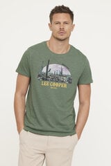 Marškinėliai vyrams Lee Cooper S566, žali kaina ir informacija | Vyriški marškinėliai | pigu.lt