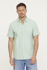 Marškiniai vyrams S536, žali kaina ir informacija | Vyriški marškiniai | pigu.lt