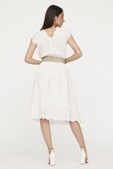 Suknelė moterims S450, balta цена и информация | Платья | pigu.lt