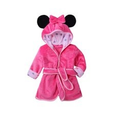 Детский халат с капюшоном Minnie Mouse, розовый цена и информация | Пижамы, халаты для девочек | pigu.lt