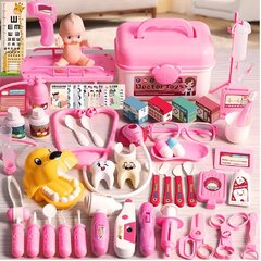 Vaikiškas daktaro rinkinys, rožinis kaina ir informacija | Lavinamieji žaislai | pigu.lt
