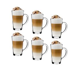 Чашки для кофе латте Tadar, 320 мл, 6 шт. цена и информация | Стаканы, фужеры, кувшины | pigu.lt