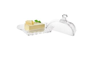 Масленка Тадар Каро прозрачное стекло цена и информация | Посуда, тарелки, обеденные сервизы | pigu.lt