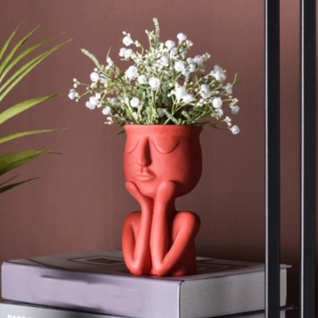Face Planter vaza, 15 cm kaina ir informacija | Vazos | pigu.lt