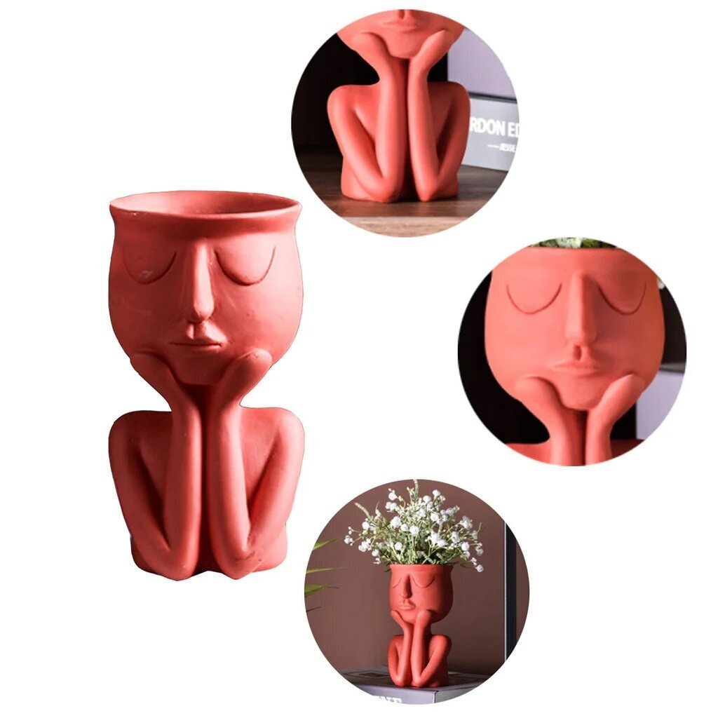 Face Planter vaza, 15 cm kaina ir informacija | Vazos | pigu.lt