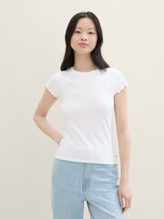 Tom Tailor marškinėliai moterims 1041413*20000, balti kaina ir informacija | Marškinėliai moterims | pigu.lt