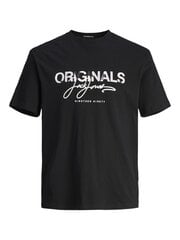 Jack & Jones marškinėliai vyrams 12255517*01, juodi kaina ir informacija | Vyriški marškinėliai | pigu.lt