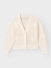 Name It megztinis mergaitėms 13229579*01, baltas kaina ir informacija | Megztiniai, bluzonai, švarkai mergaitėms | pigu.lt