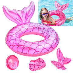 Plaukimo ratas su peleku, rožinis, 60 cm kaina ir informacija | Vandens, smėlio ir paplūdimio žaislai | pigu.lt
