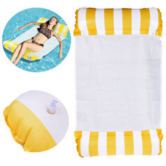 Pripučiamas plaukimo čiužinys, 118x67 cm, geltonas kaina ir informacija | Pripučiamos ir paplūdimio prekės | pigu.lt