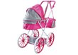 Lėlių vežimėlis su krepšiu Lean Toys, rožinis, 77x62x34 cm kaina ir informacija | Žaislai mergaitėms | pigu.lt