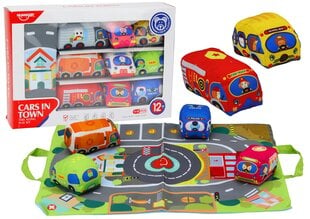 Žaidimų kilimėlis su mašinėlėmis kaina ir informacija | Žaislai kūdikiams | pigu.lt