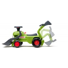 Педальный трактор Claas Rider с ковшом и прицепом, зеленый, Falk цена и информация | Игрушки для малышей | pigu.lt