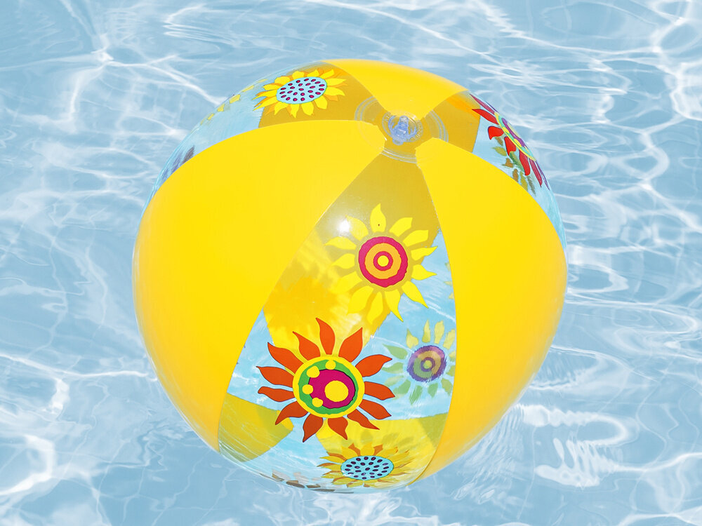 Paplūdimio kamuolys Bestway, geltonas, 51 cm kaina ir informacija | Vandens, smėlio ir paplūdimio žaislai | pigu.lt