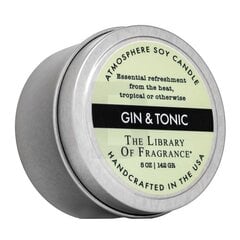 Kvapioji žvakė The Library Of Fragrance, Gin & Tonic, 142 g цена и информация | Подсвечники, свечи | pigu.lt