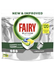 Prekė su pažeista pakuote. Fairy Platinum All In One Lemon Indaplovių Tabletės, 120 Tabl. kaina ir informacija | Virtuvės, buities, apyvokos prekės su pažeista pakuote | pigu.lt